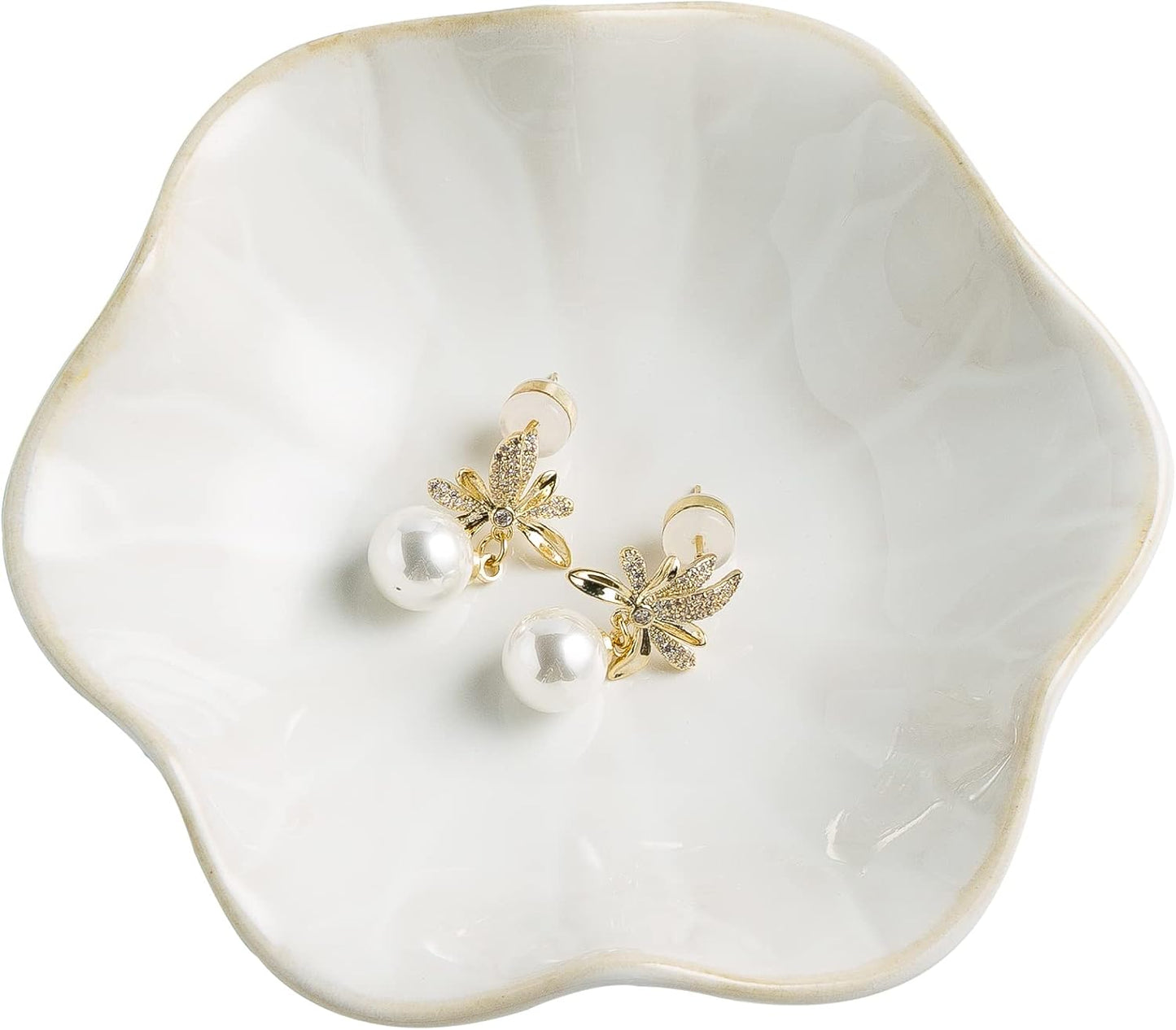 Ceramic Jewelry Trinket Dish Tray