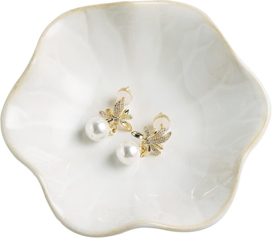 Ceramic Jewelry Trinket Dish Tray