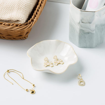 Ceramic Jewelry Trinket Dish Tray