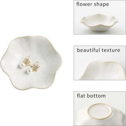 Ceramic Jewelry Trinket Dish Tray